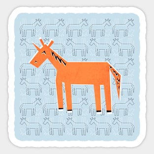 Orange You Unicorn Sticker